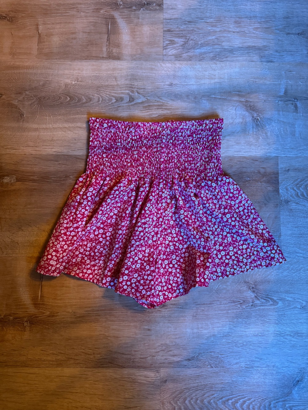 SHEIN Pink Floral Smocked Shorts